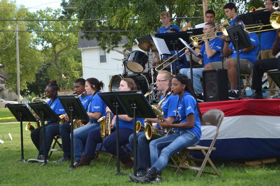 JCHS Jazz Band performs at the Ice Cream Social on Sunday 14th.