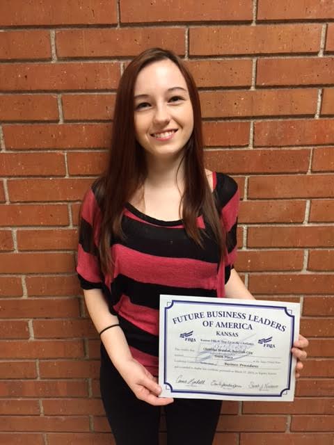 Christina Brunton places in FBLA State Competition