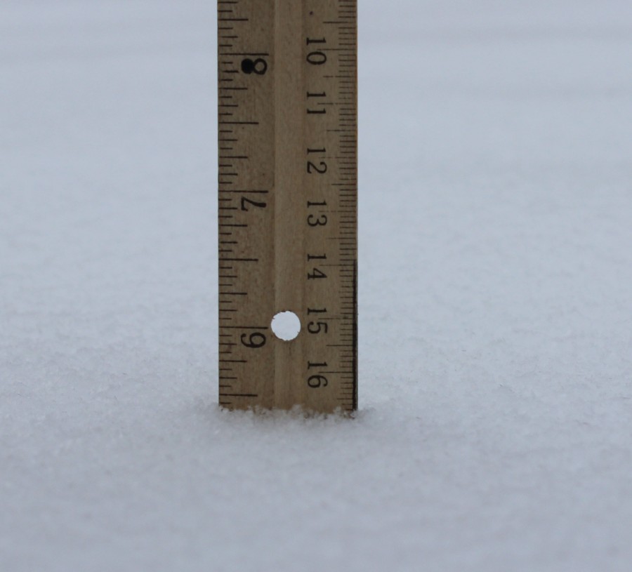 Geary County has received 4-8 inches in snowfall.