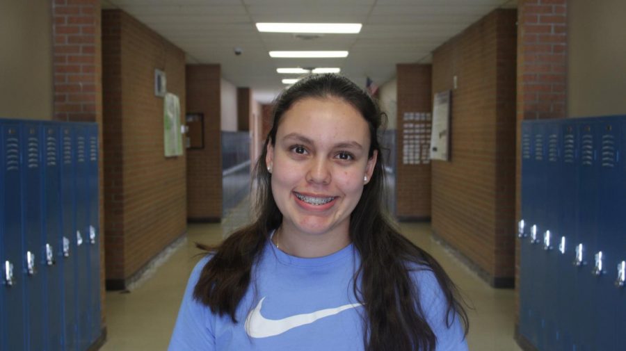 Sophomore Melanie Cervantes is in her second year as a member of the swim team.